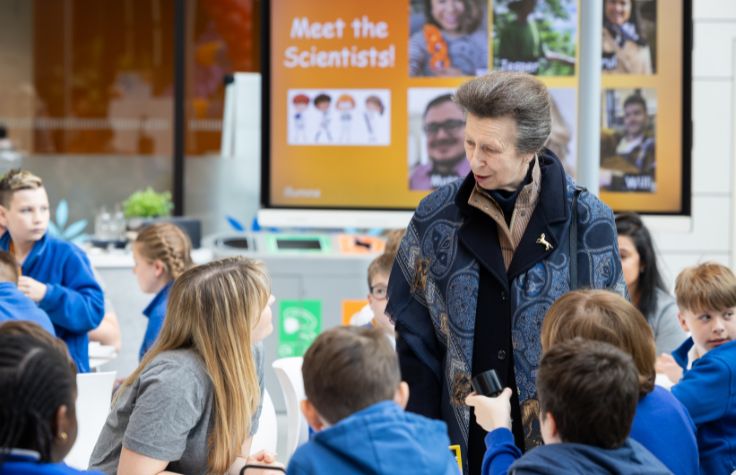 Inspiring young minds: HRH The Princess Royal helps Illumina celebrate DNA Day