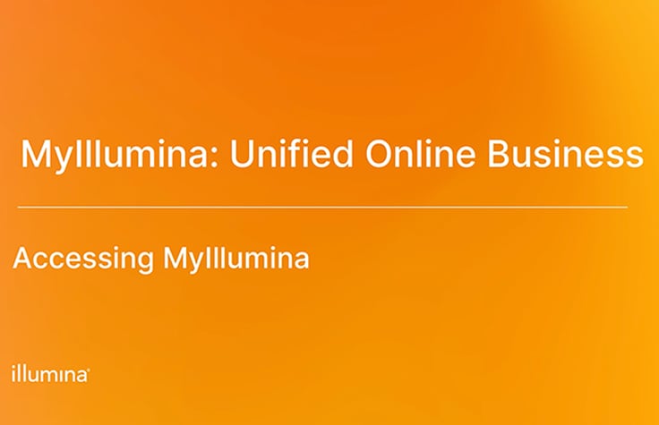 accessing MyIllumina