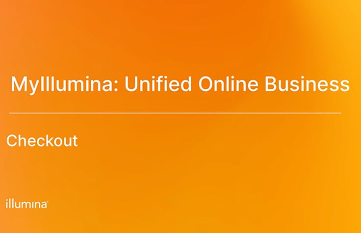 MyIllumina checkout