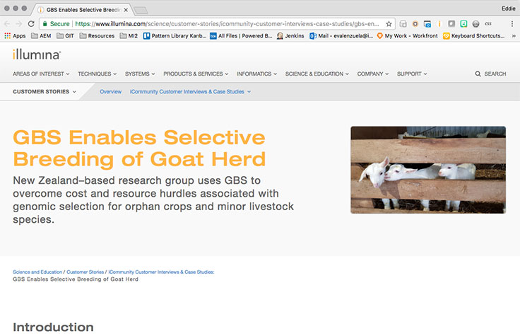 Sequencing Enables Selective Breeding of Goat Herd