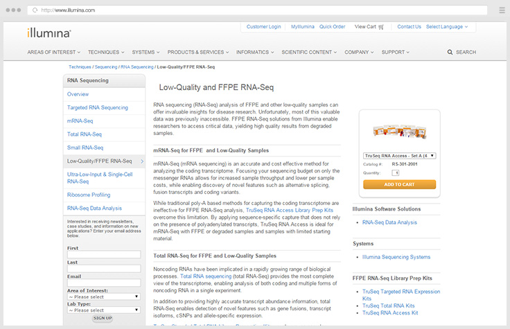 RNA-Seq of Low-Quality and FFPE Samples