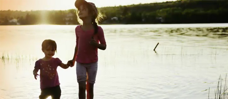 childern near a lake at sunset - RNA-Seq is transforming the world around us