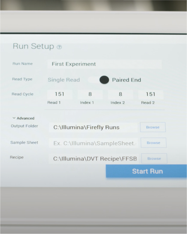 iSeq 100 sequencing run